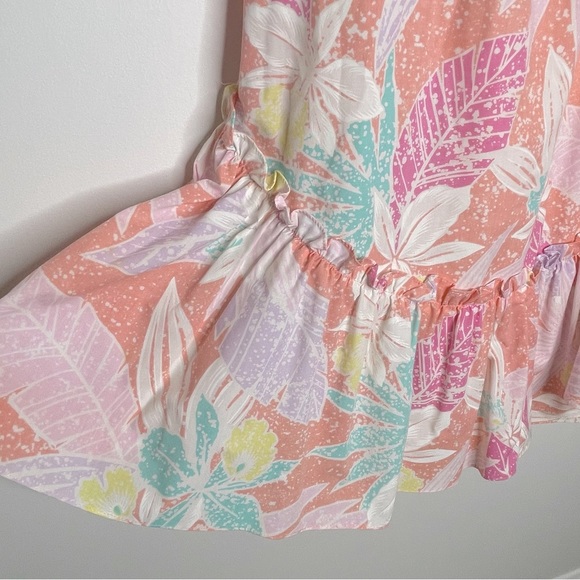 Kole Kole Vintage Made in USA Hawaiian off the shoulder Mumu floral Dress Medium - Picture 7 of 16